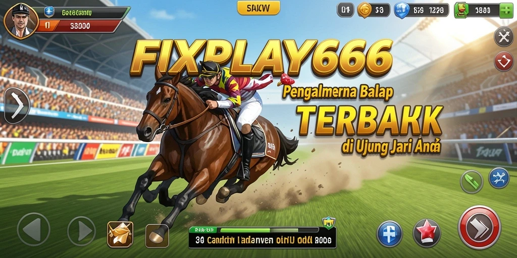 Screenshot FIXPLAY666 menampilkan aksi balapan seru di trek yang menantang.