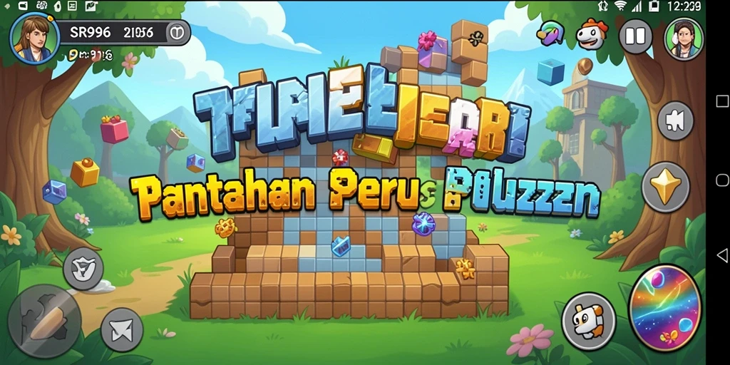 Tampilan gameplay yang menantang di SR996 dengan berbagai teka-teki menarik.