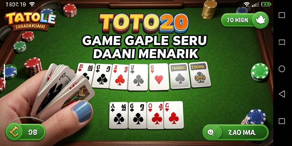 Tampilan gameplay Gaple yang menarik dan interaktif di TOTO20.