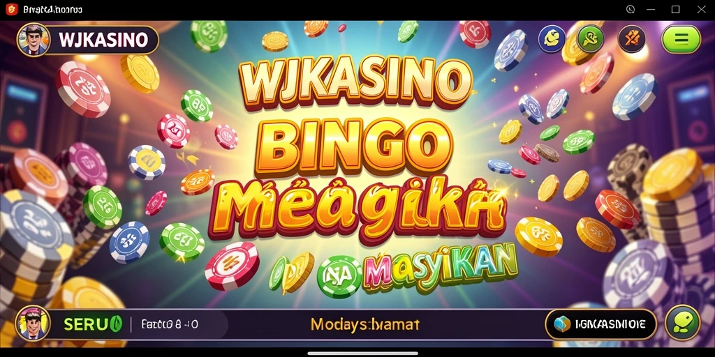Screenshot gameplay Bingo WJKASINO dengan momen kemenangan.